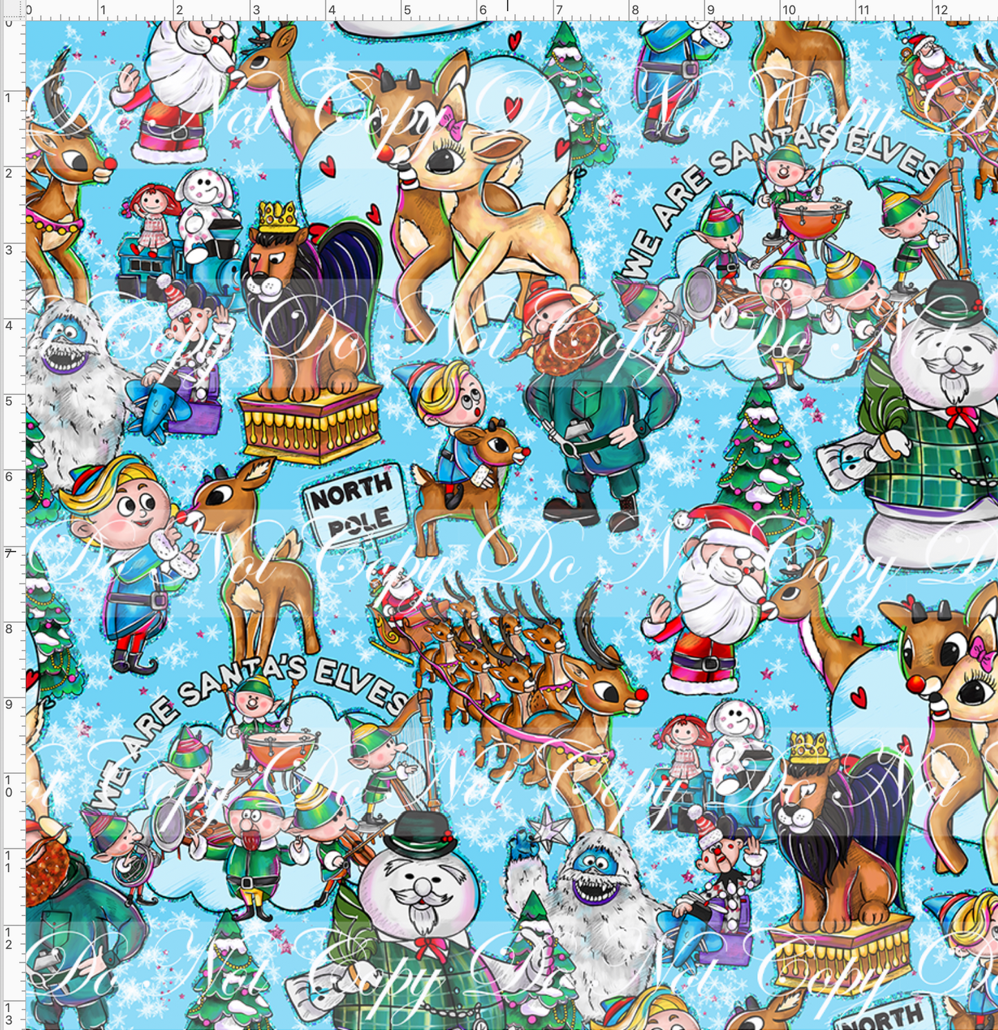 Red nosed reindeer - main - blue - large scale