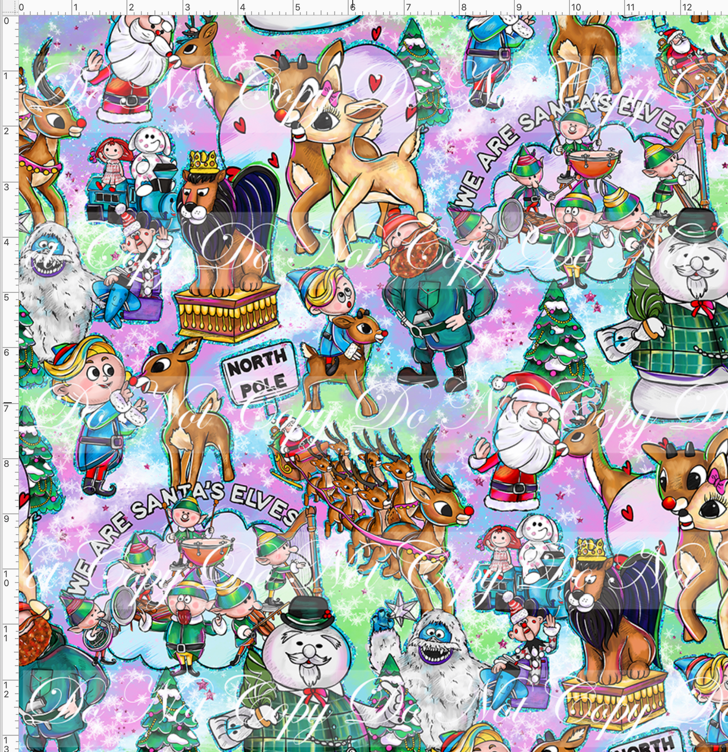 Red nosed reindeer - main - colorful - large scale