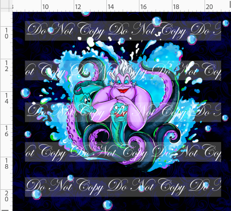Sea Witch-witch and mermaid-panel-child