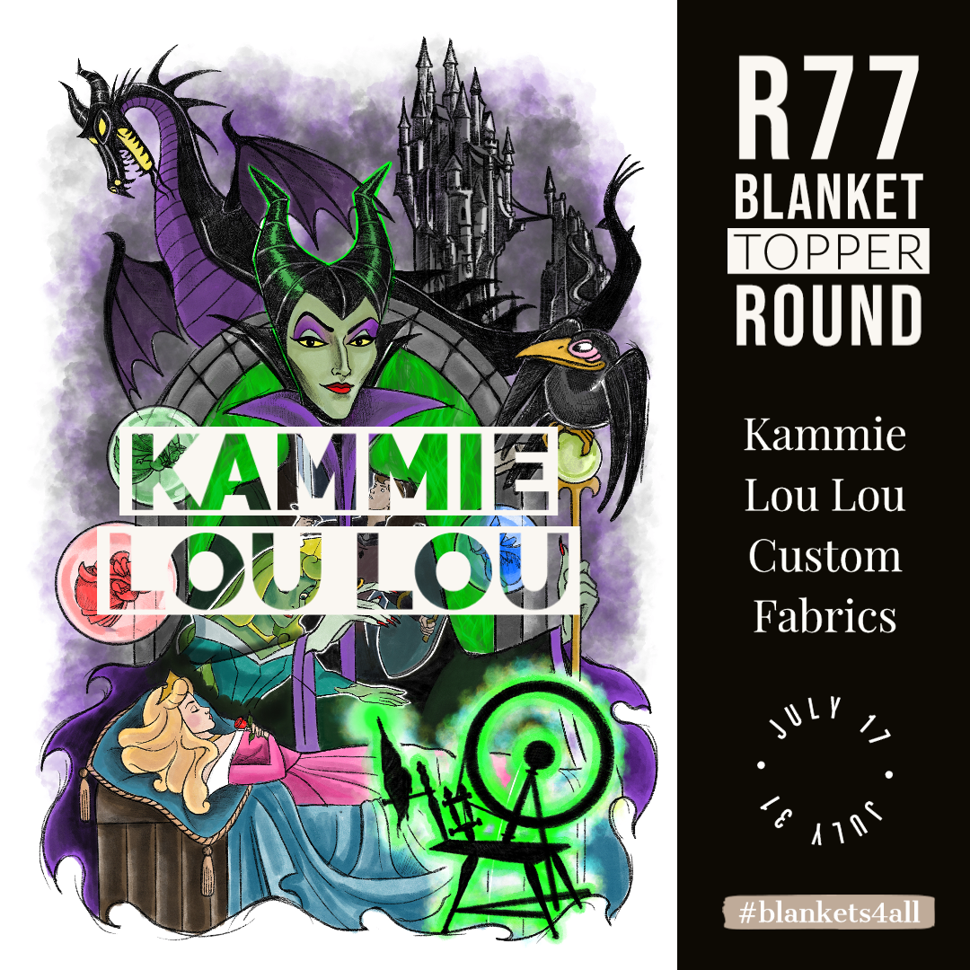 Sleep my Beauty Evil - Full Size Blanket Panel 58W x 72H