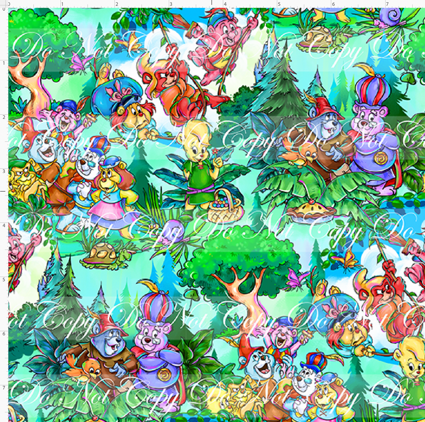 The Gummiberry Gang - Main - Teal - Small Scale