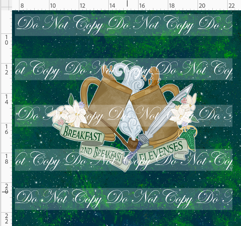 The shire-panel-2nd breakfast-green-adult