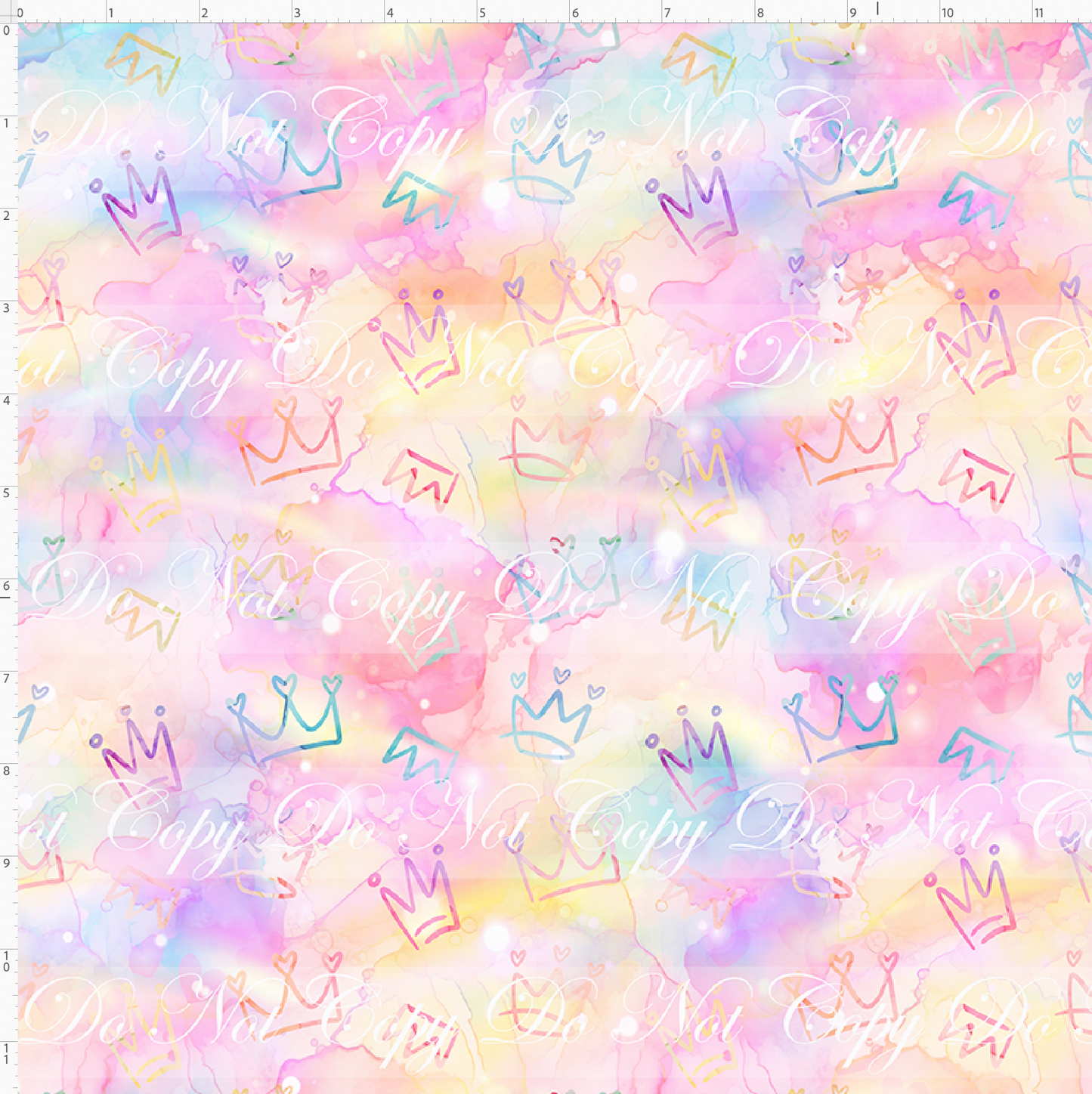 Tiny Crowns - Background - Rainbow Crowns
