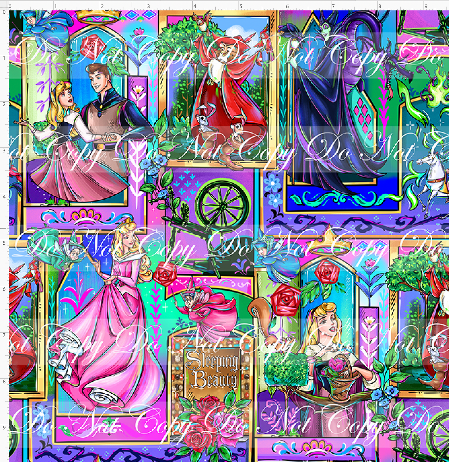 True Love's Kiss - stained glass window regular scale