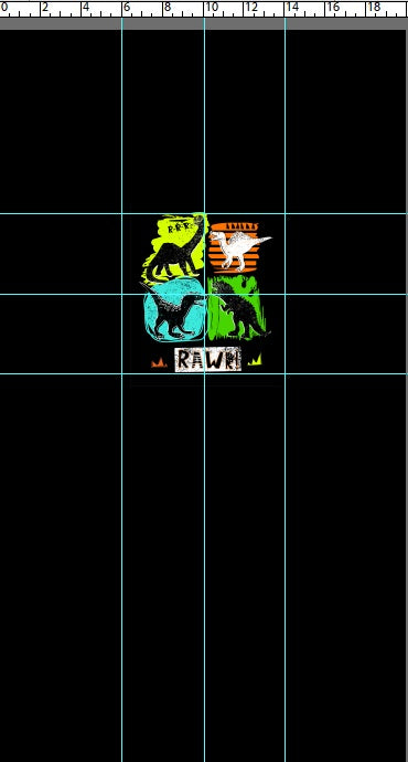 R111 : RAWR! - Primary Dino - Panel - CHILD