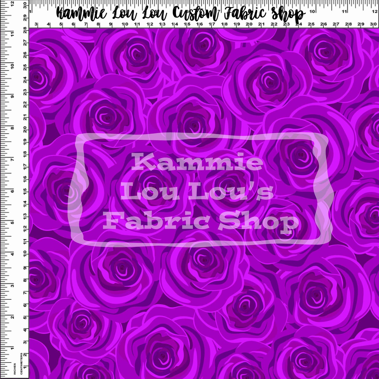 R115 Psychedelic Tea Party - Purple Roses