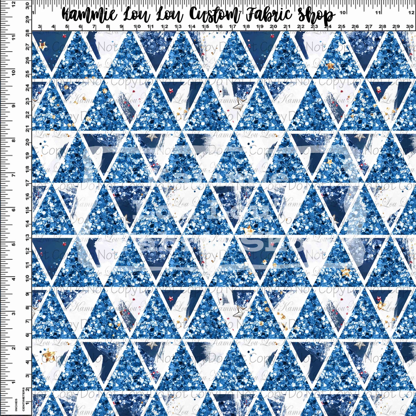 R116 Bless the USA - Main - Blue Glitter Triangles
