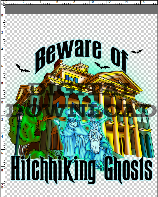 Not So Haunted Halloween - Ghosts Beware - Digital Download PNG Transparent