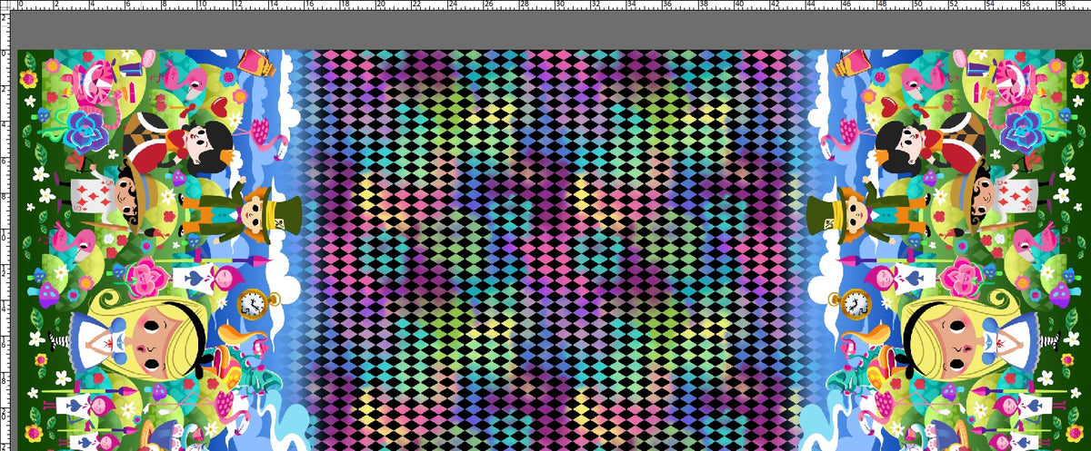 Wonderland - Double Border - Black Diamond