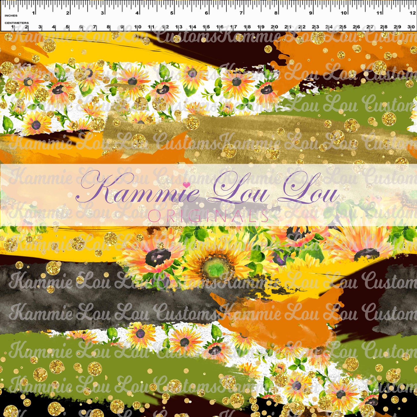 R124 Wildflowers -Sunflower Brushstrokes 2