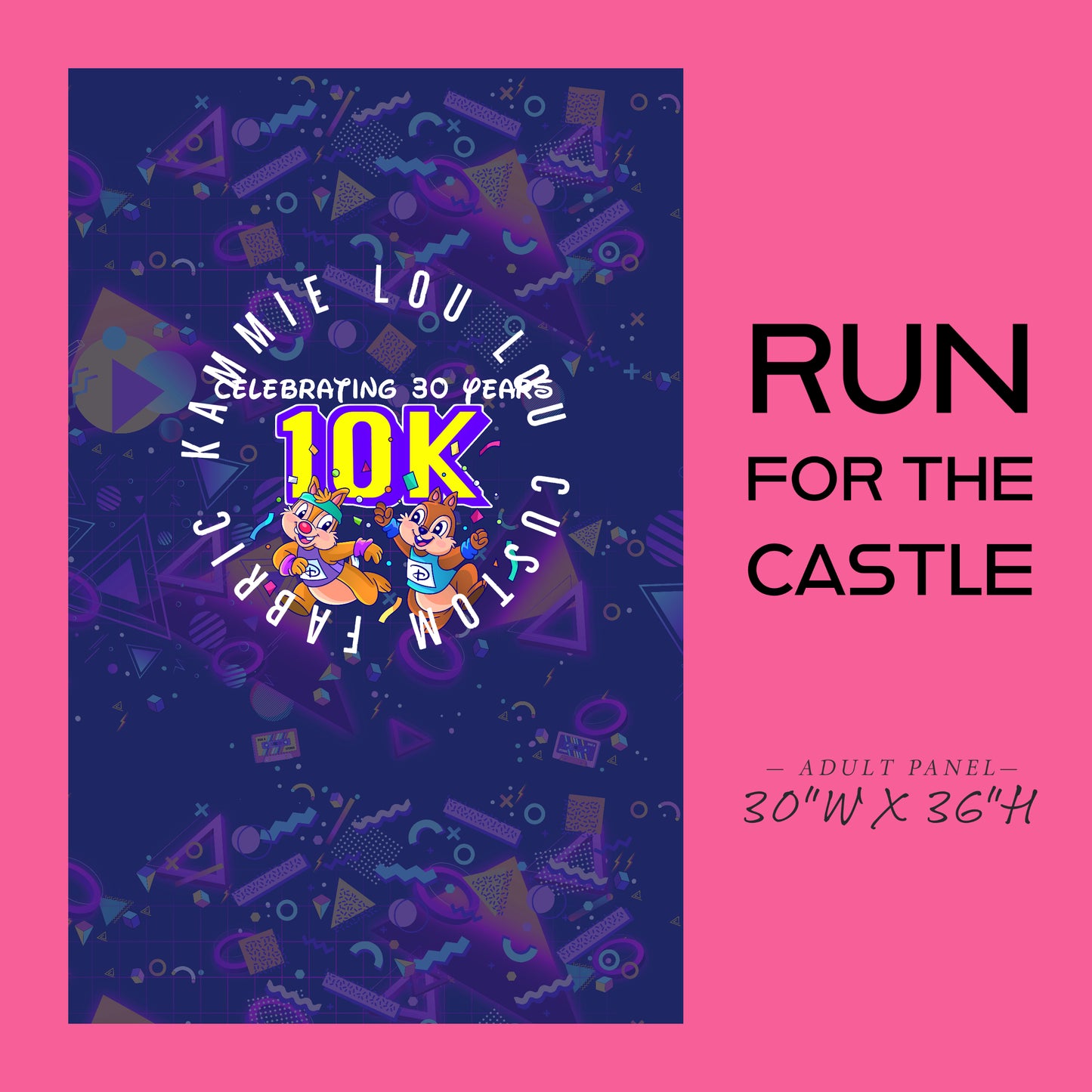 Run for the Castle - Marathon - Cheers to 30 years - Panel - ADULT - 10K