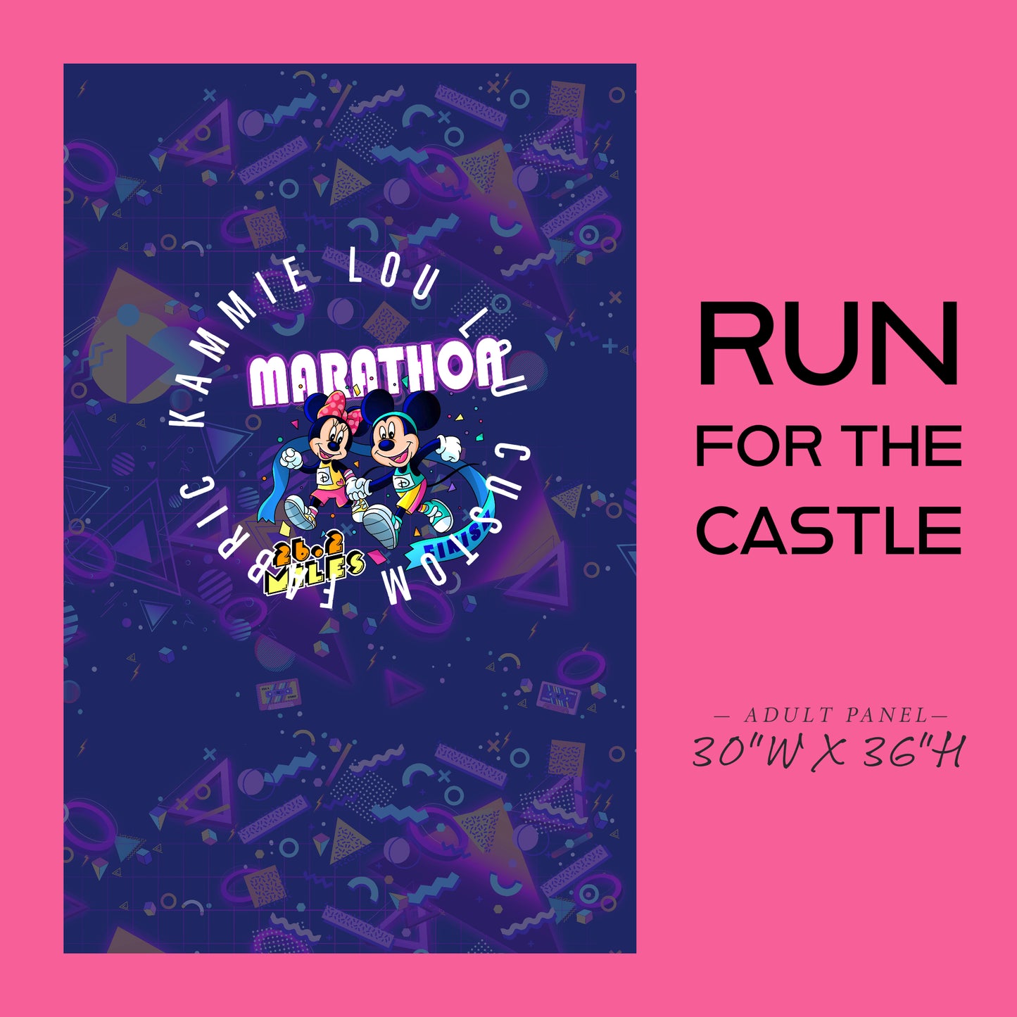 Run for the Castle - Marathon - Cheers to 30 years - Panel - ADULT - 26.2