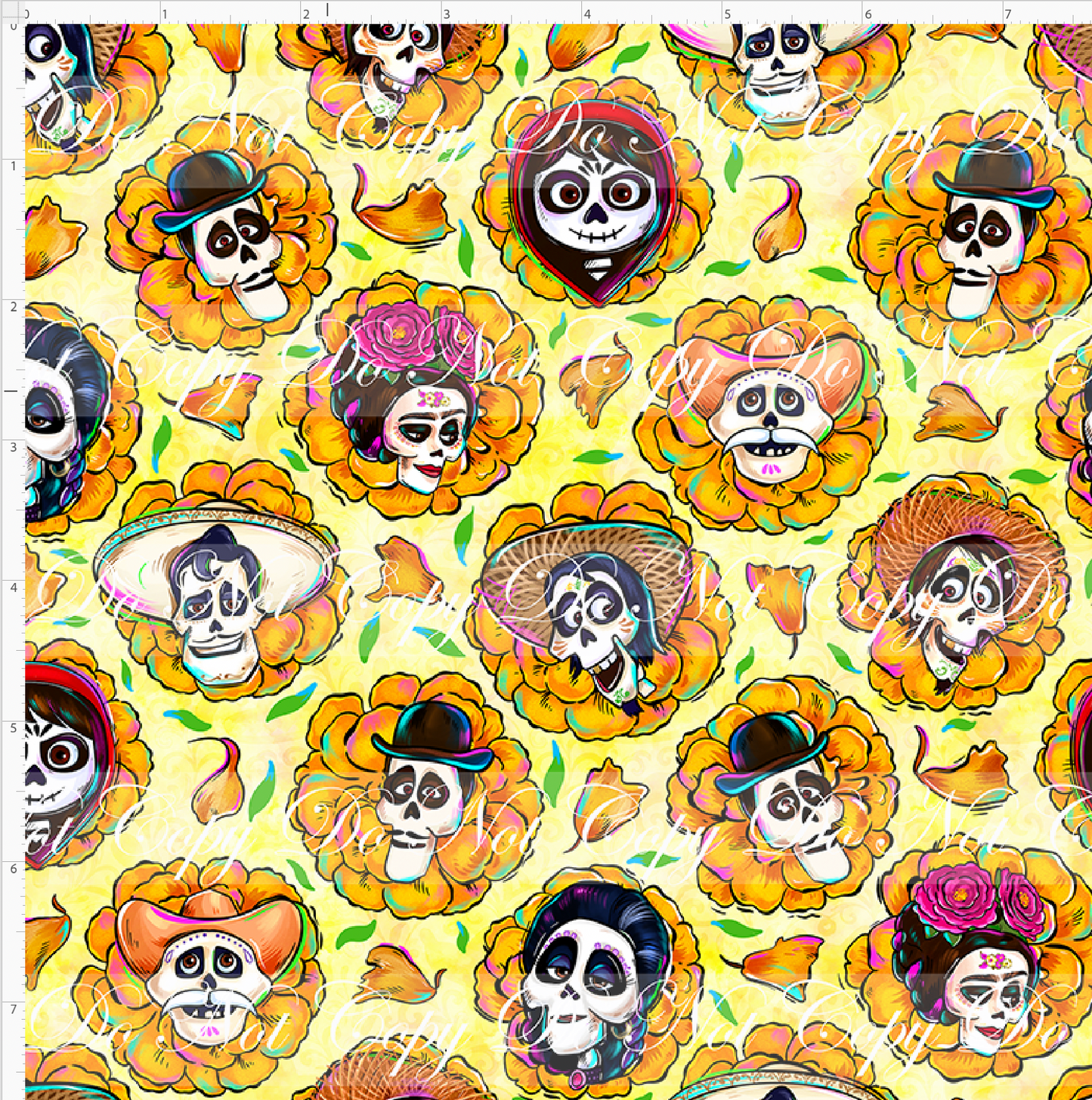 ALways Remembered - Flower faces - yellow - small scale