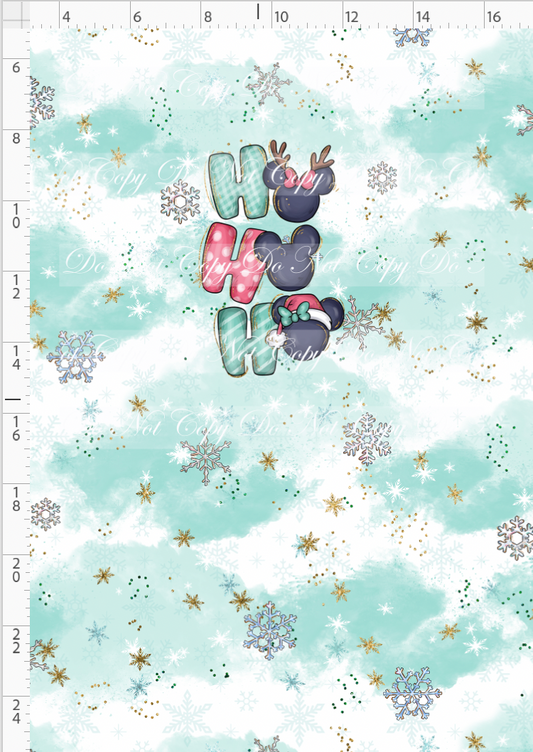 Advent Christmas Collection - panel - blue - hoho - child