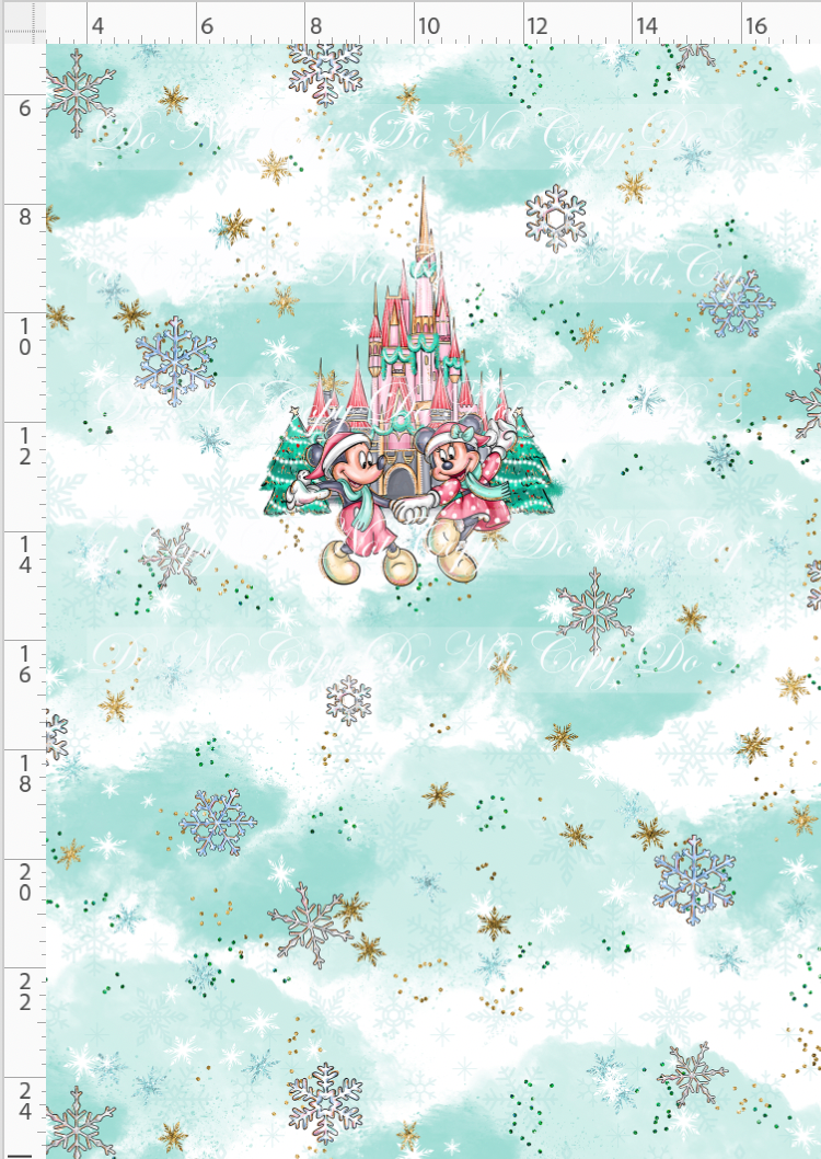 Advent Christmas Collection - panel - blue - mouse - child