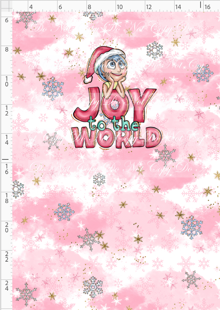 Advent Christmas Collection - panel - pink - joy - child