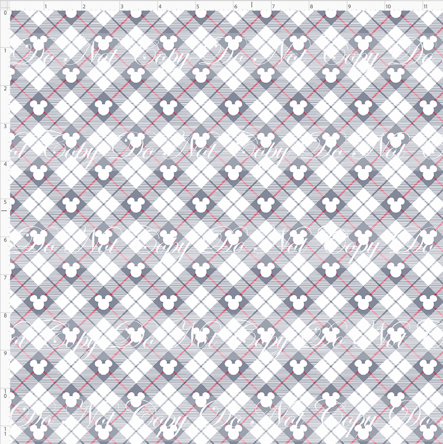 Advent Christmas Collection - plaid - small scale
