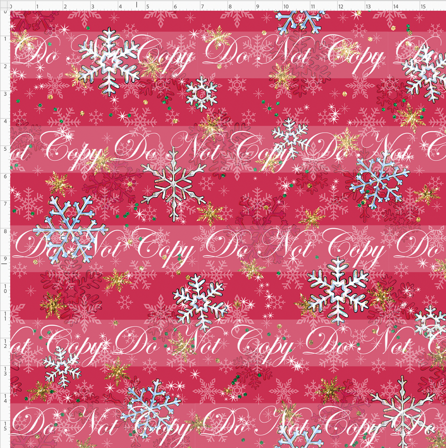Advent Christmas Collection - red snowflake - large scale