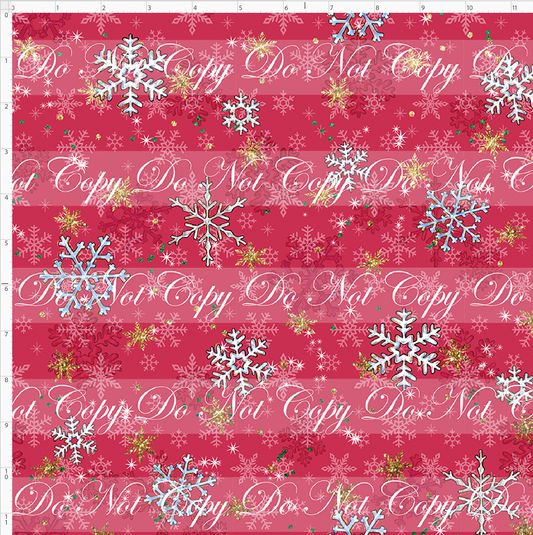 Advent Christmas Collection - red snowflake - regular scale