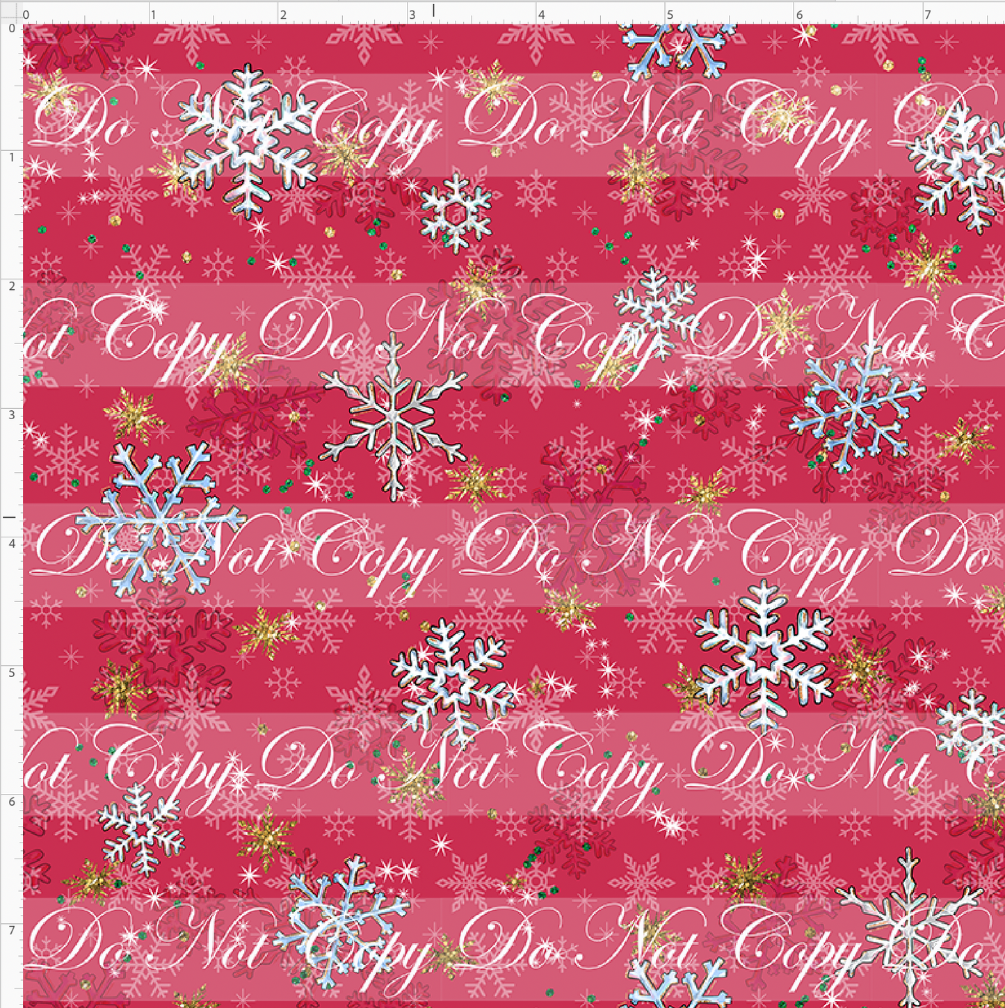 Advent Christmas Collection - red snowflake - small scale