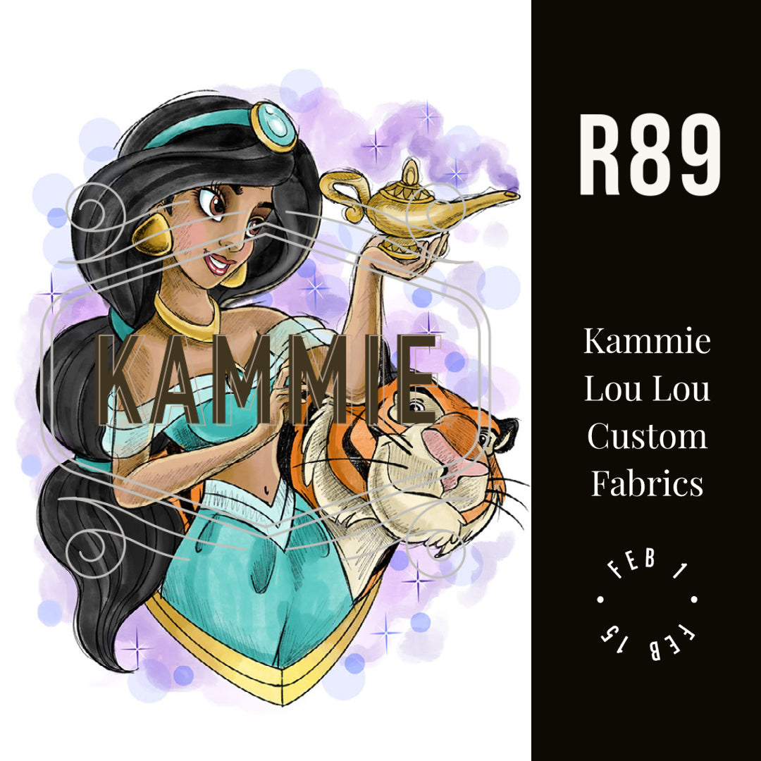 Arabian Nights  - Full Size Blanket Panel 58W x 72H