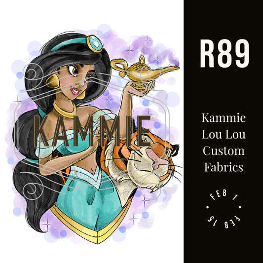 Arabian Nights  - Full Size Blanket Panel 58W x 72H