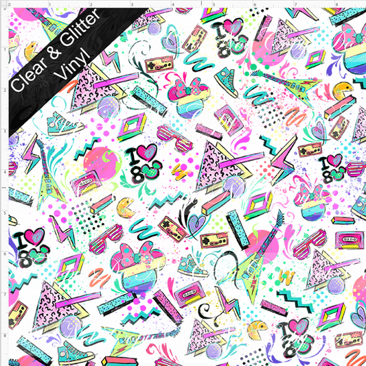 Artistic 80s-Coordinate-CLEAR & GLITTER VINYL