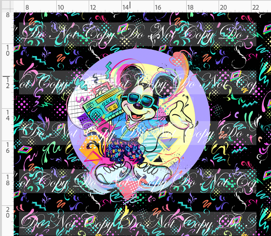 Artistic 80s-Panel-Black-Boy Mouse-adult