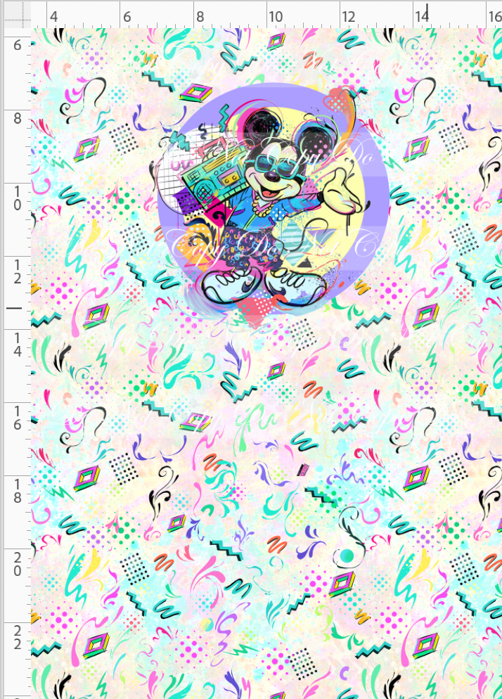Artistic 80s-Panel-Light Pastel-Boy Mouse-child