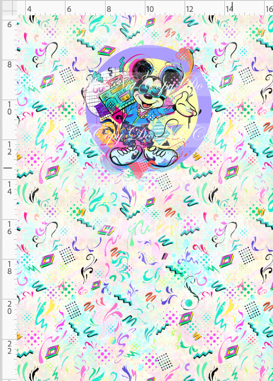 Artistic 80s-Panel-Light Pastel-Boy Mouse-child