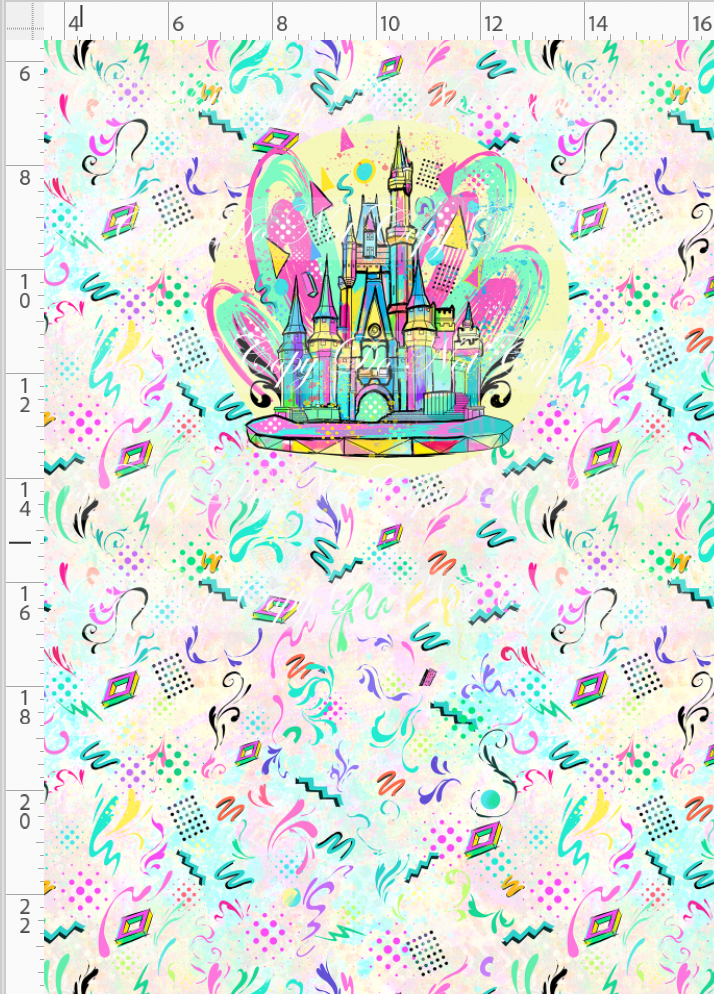 Artistic 80s-Panel-Light Pastel-Castle-child