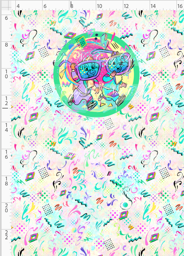 Artistic 80s-Panel-Light Pastel-Chipmunk-child