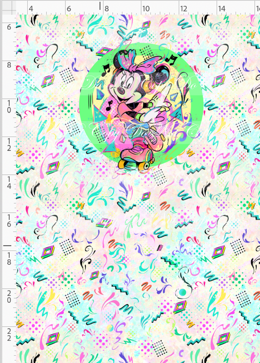 Artistic 80s-Panel-Light Pastel-Girl Mouse-child