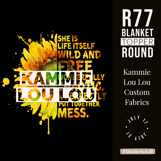 Beautiful Mess - Full Size Blanket Panel 58W x 72H