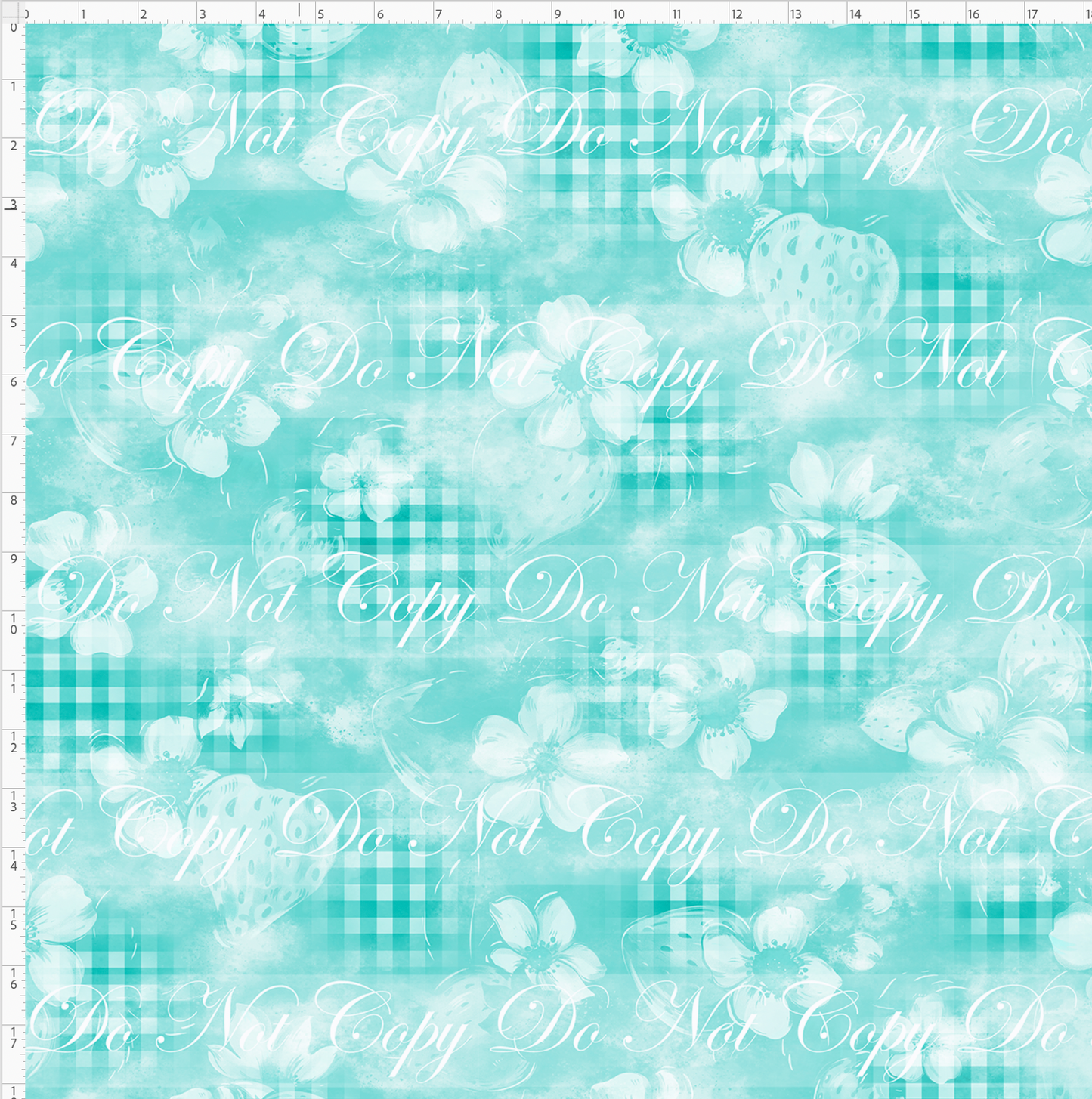 Berry Sweet Days - background - teal
