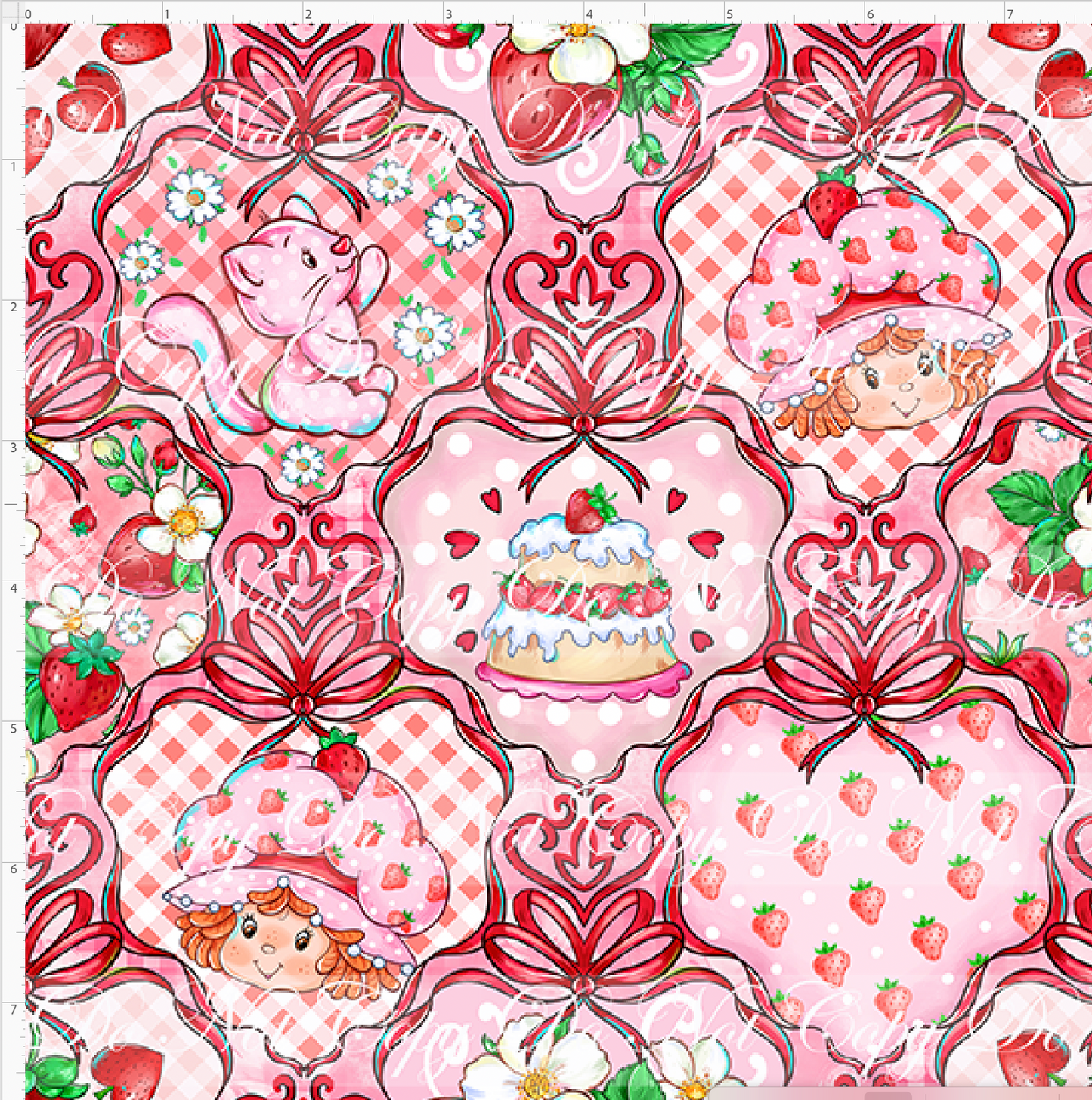 Berry Sweet Days - damask - pink - small scale