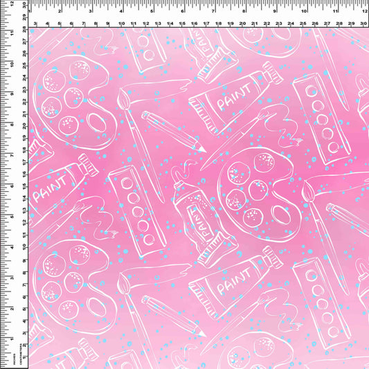 Art Class - Basics - Pink Silhouettes