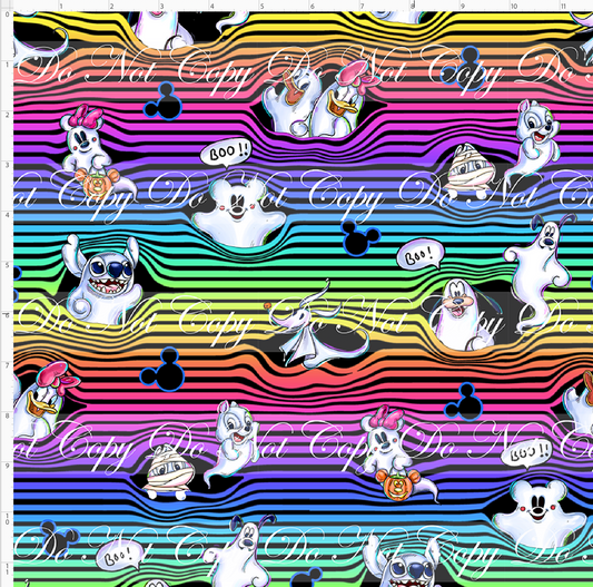 Boo-tiful Spirits - Character Stripes - Rainbow - Regular Scale