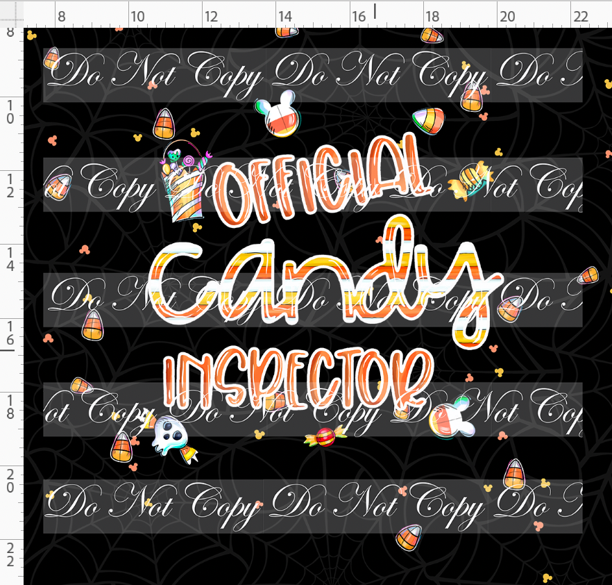 Candy Corn Friends-Panel-Candy Inspector-black-adult