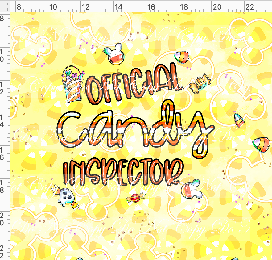 Candy Corn Friends-Panel-Candy Inspector-yellow-adult