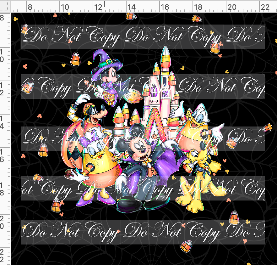 Candy Corn Friends-Panel-Group-black-adult