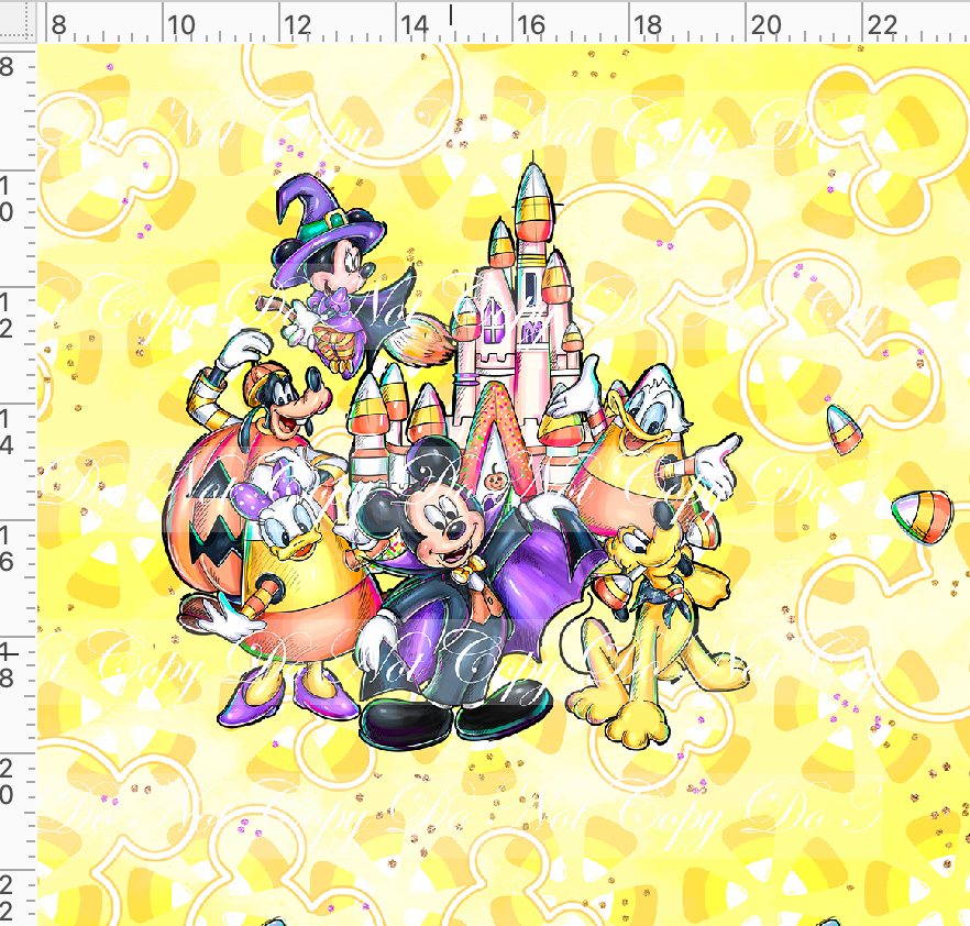 Candy Corn Friends-Panel-Group-yellow-adult