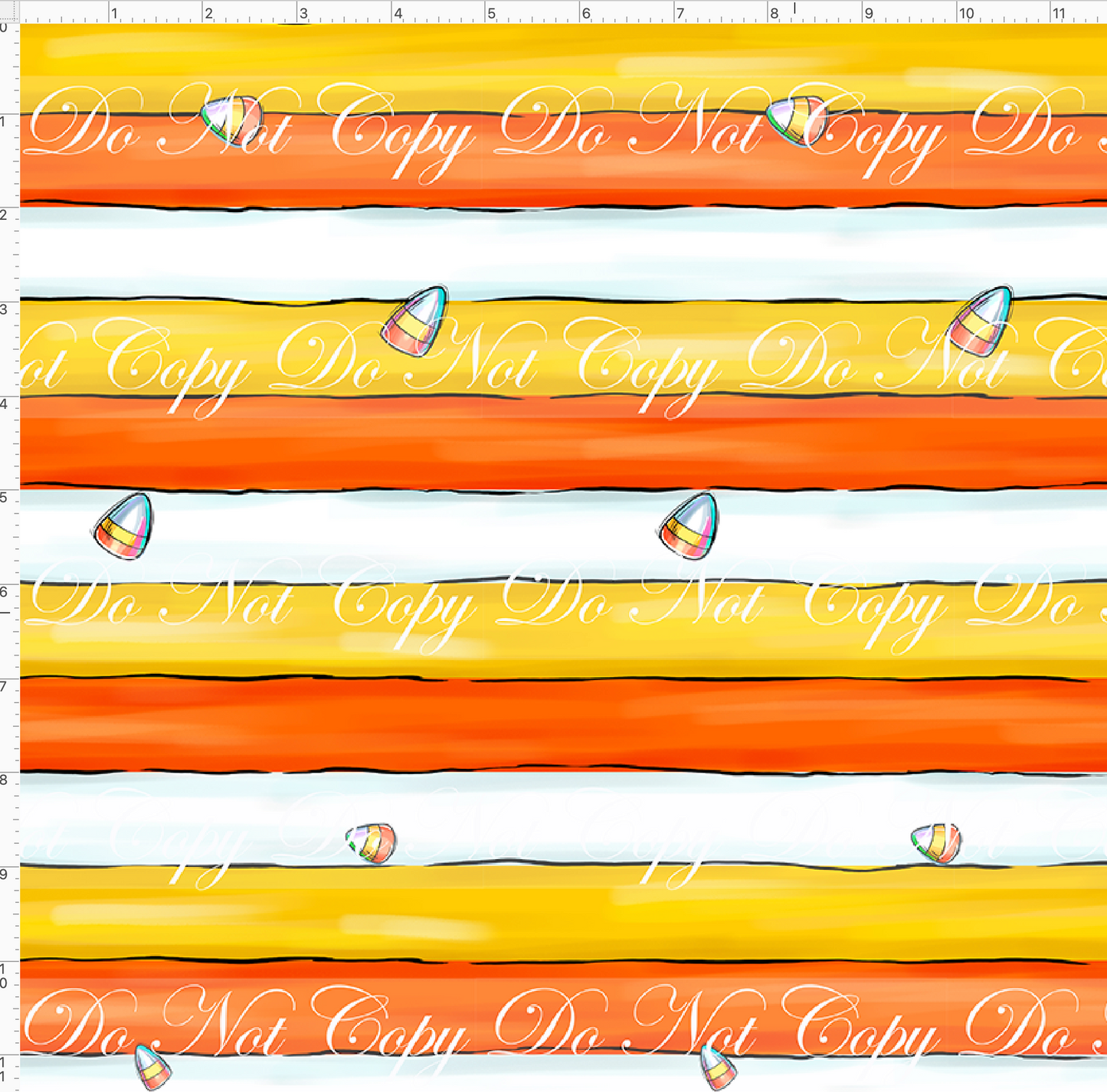 Candy Corn Friends-stripes-with candy-0.5 inch