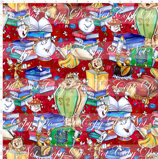 Castle of Roses - Books Toss - Regular Scale - Red