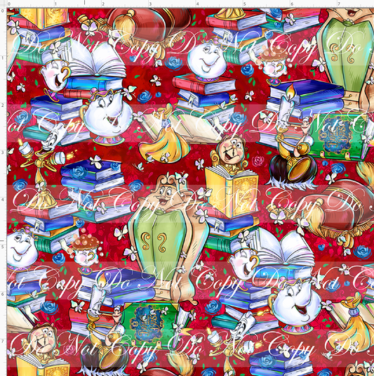 Castle of Roses - Books Toss - Small Scale - Red