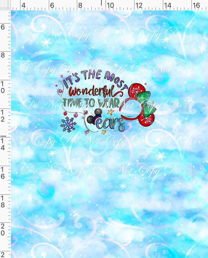 Christmas Mouse Favorite Doodles-Panel-Blue-Ears-Child