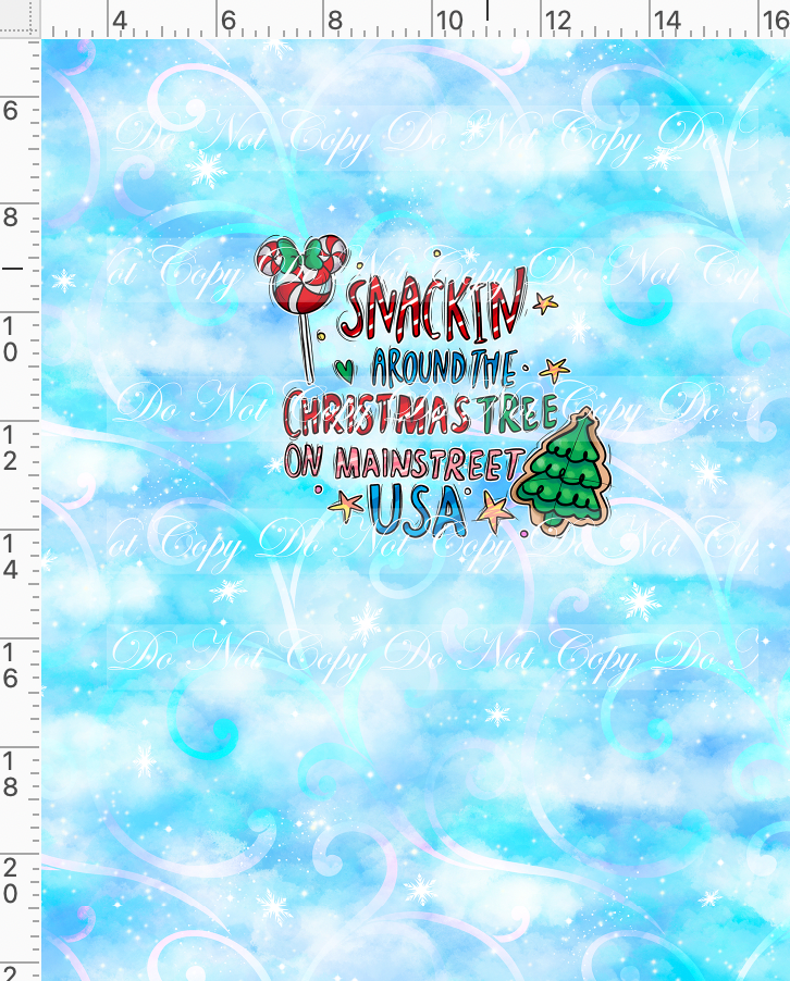 Christmas Mouse Favorite Doodles-Panel-Blue-Hot Cocoa-child