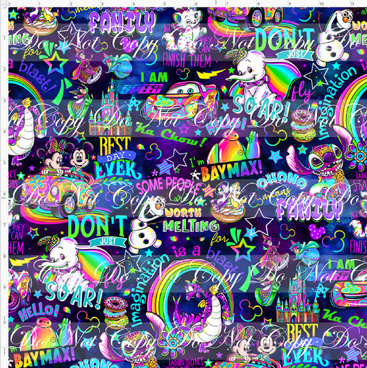 Colorful Kingdom - Words - Navy - REGULAR SCALE