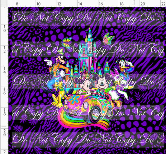 Colorful Kingdom - panel - purple leopard - everyone - ADULT