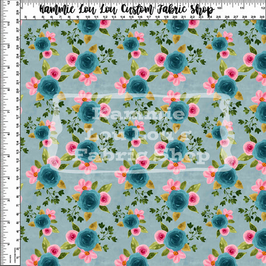 Country Roads - Blue Mini Floral